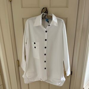 IC Connie K XL WHITE SHIRT/TUNIC - EUC